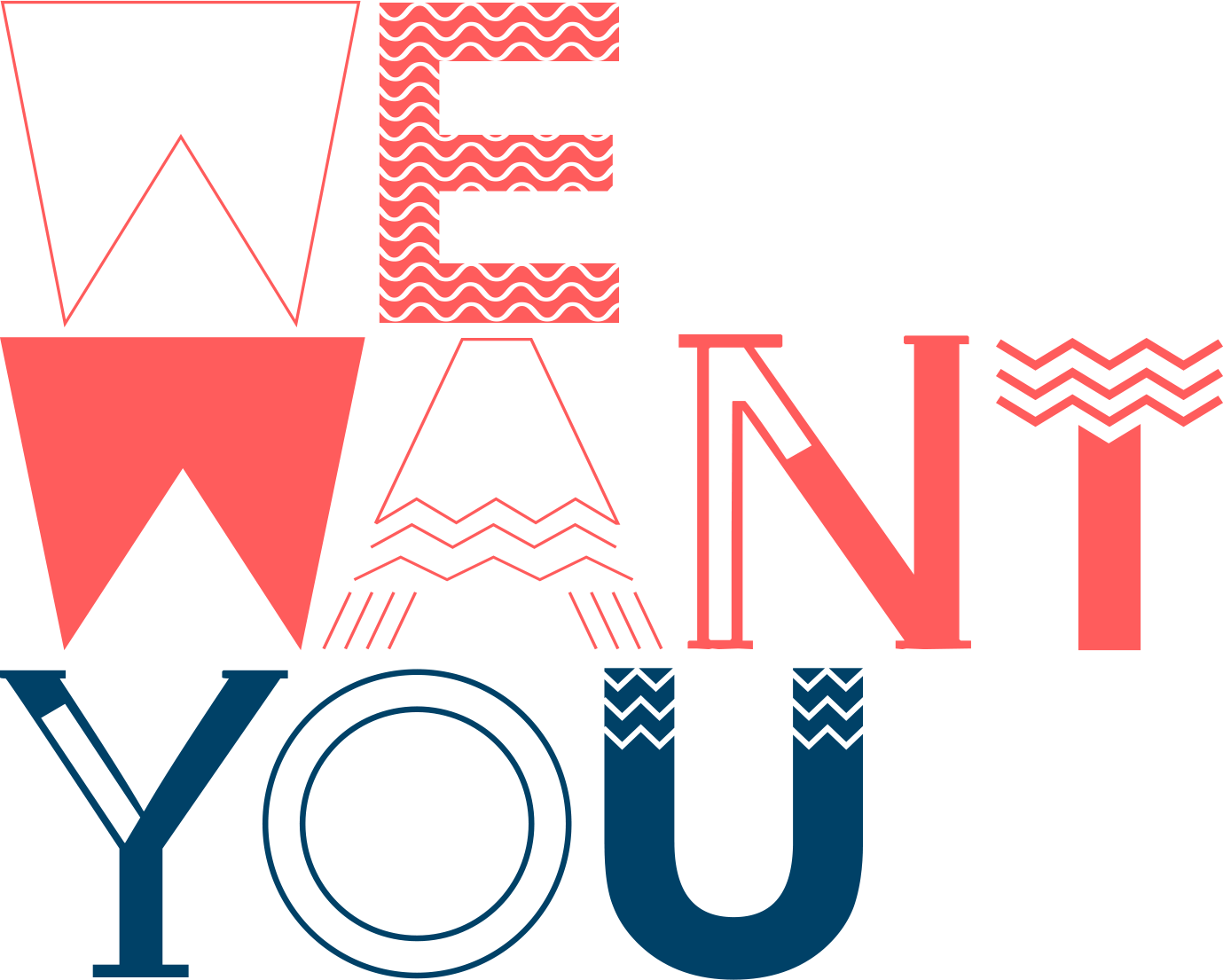 We Want You decorative jobs banner